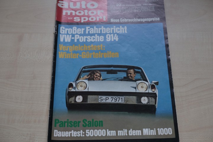 Deckblatt Auto Motor und Sport (22/1969)